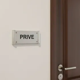 Plaque de porte Alu"PRIVE" – Plaque de porte