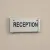 Plaque de porte Alu "RECEPTION" – Plaque de porte