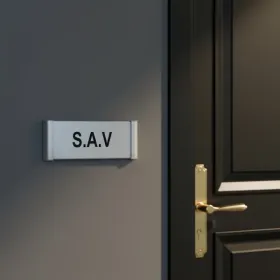 Plaque de porte Alu"S.A.V" – Plaque de porte
