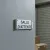 Plaque de porte aluminium salle d'attente – Plaque de porte