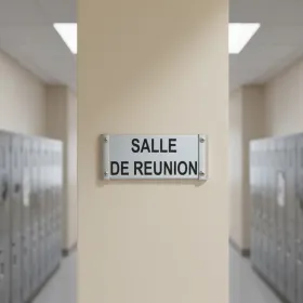 Plaque de porte Alu"SALLE DE REUNION" – Plaque de porte