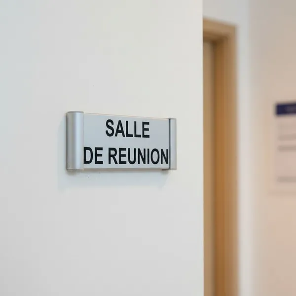 Plaque de porte Alu"SALLE DE REUNION" – Plaque de porte