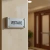 Plaque de porte Alu "VESTIAIRE" – Plaque de porte