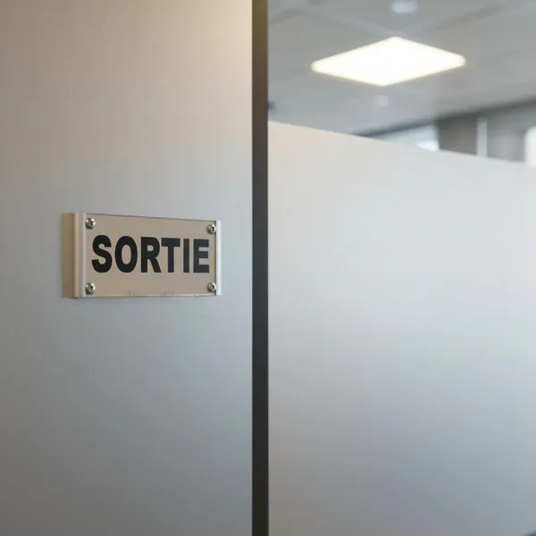 Plaque de porte aluminium sortie – Plaque de porte