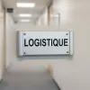 Plaque de porte aluminium logistique – Plaque de porte