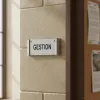 Plaque de porte aluminium gestion – Plaque de porte