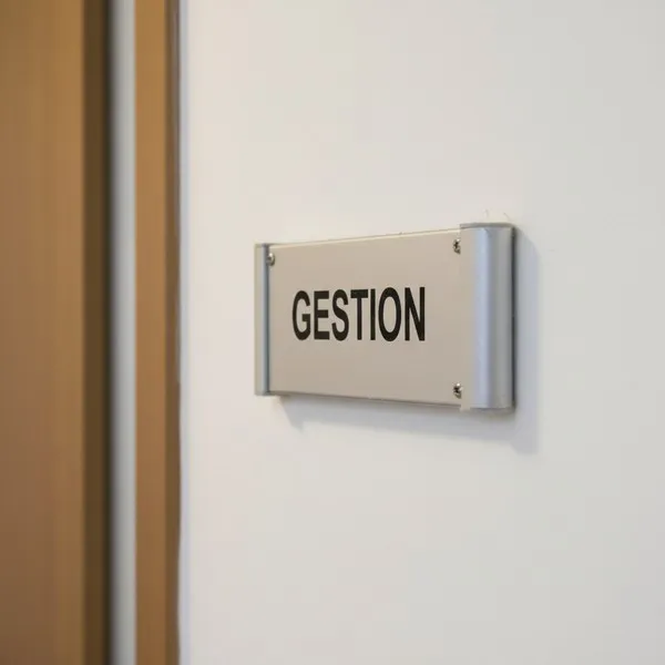 Plaque de porte aluminium gestion – Plaque de porte