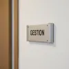 Plaque de porte aluminium gestion – Plaque de porte