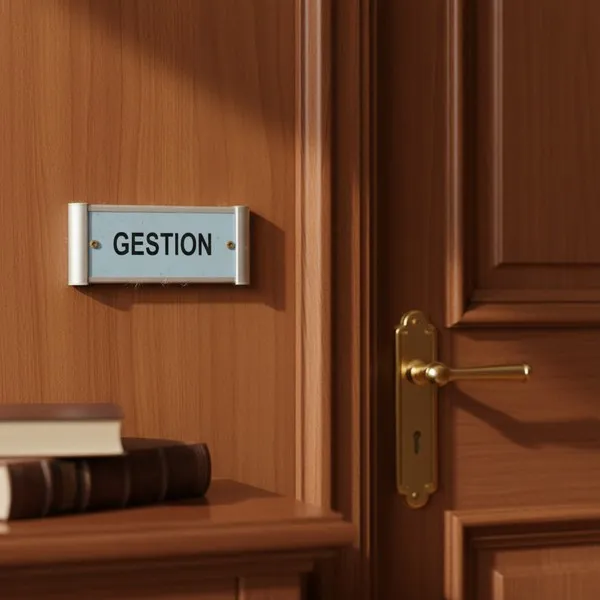 Plaque de porte aluminium gestion – Plaque de porte
