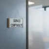Plaque de porte aluminium service comptabilité – Plaque de porte