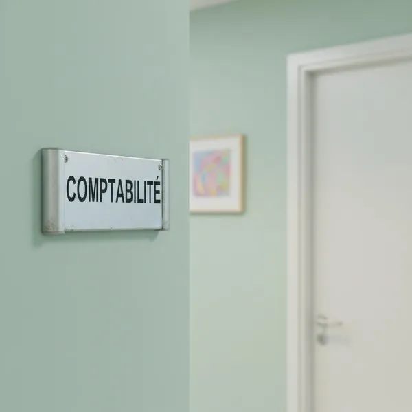 Plaque de porte aluminium comptabilité – Plaque de porte