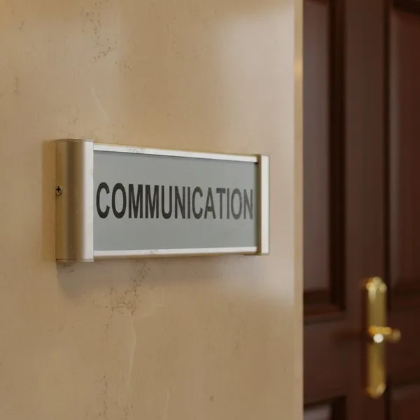 Plaque de porte aluminium communication – Plaque de porte