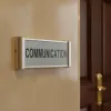 Plaque de porte aluminium communication – Plaque de porte