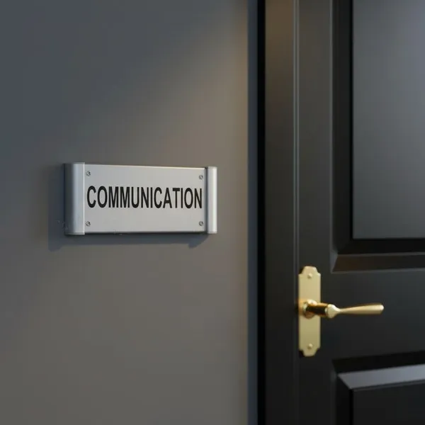 Plaque de porte aluminium communication – Plaque de porte