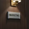 Plaque de porte aluminium marketing – Plaque de porte