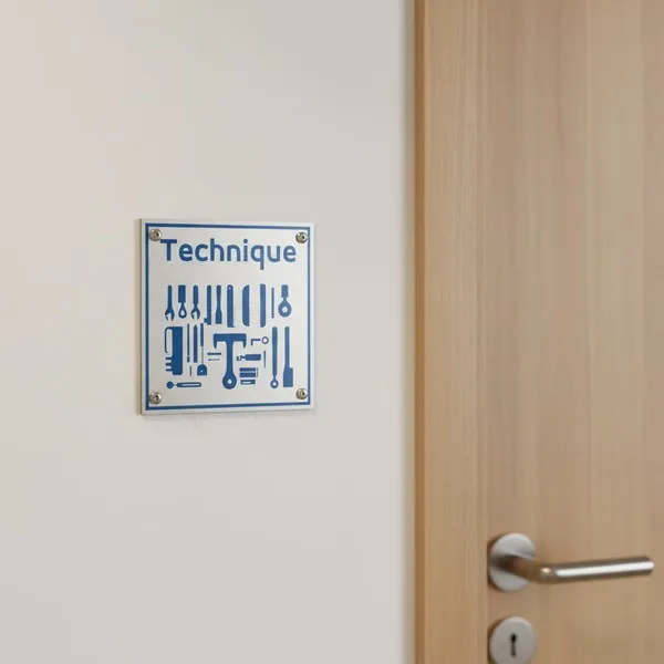 plaque de porte technique – Plaque de porte