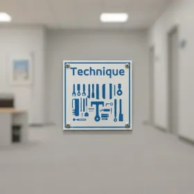 plaque de porte technique – Plaque de porte