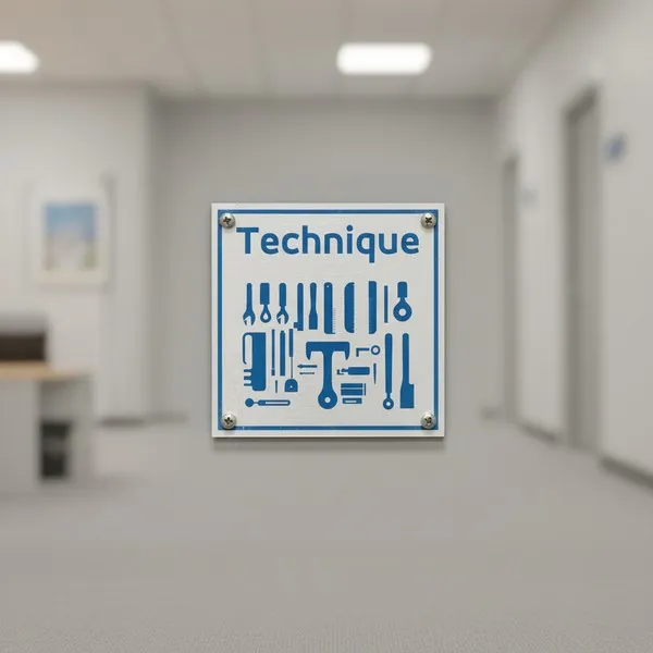 plaque de porte technique – Plaque de porte