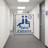 Plaque de porte salle d'attente pro pour cabinet médical | Design