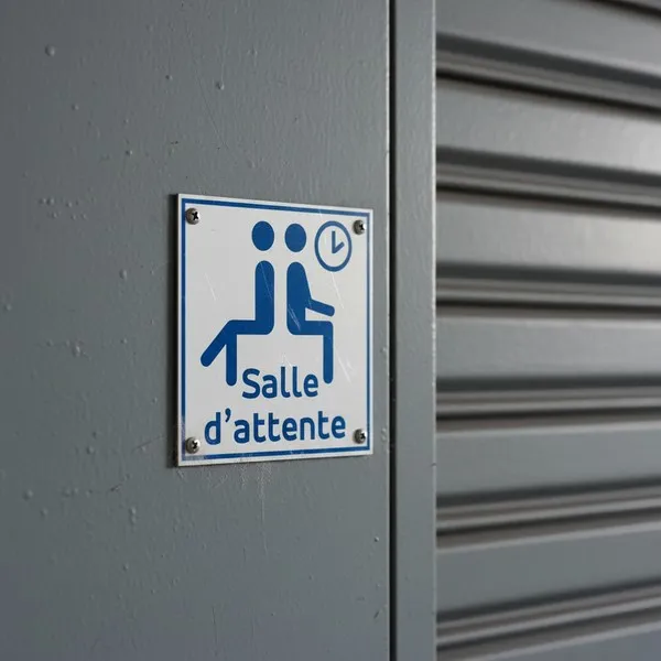 Plaque de porte salle d'attente pro pour cabinet médical | Design