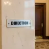 Plaque de porte "DIRECTION" – Panneau bureau