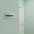 Plaque de porte professionnelle PVC gris clair 180x40mm