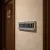 Plaque de porte professionnelle PVC gris clair 180x40mm