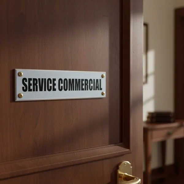 Plaque de porte service commercial – Plaque de porte
