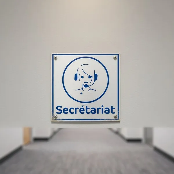 Plaque de porte Secrétariat – Panneau bureau