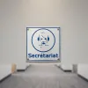 Plaque de porte Secrétariat – Panneau bureau