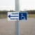 Panneau rampe d'accès PMR gauche – Signalétique handicapé