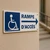 Panneau rampe d'accès handicapé PMR - Signalétique accessible