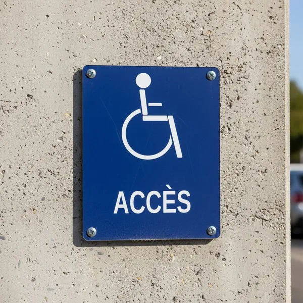 Panneau accès handicapé – Panneau handicapé - PMR