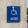 Panneau accès handicapé – Panneau handicapé - PMR