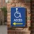 Panneau accès à gauche handicapé – Panneau handicapé - PMR