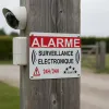 Panneau signalétique alarme sécurité – Surveillance électronique