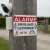 Panneau signalétique alarme sécurité – Surveillance électronique