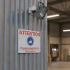 Panneau vidéosurveillance 24H/24 – Attention propriété protégée