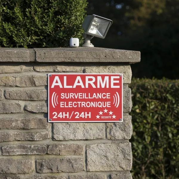 Panneau alarme surveillance électronique – Site protégé, sécurité