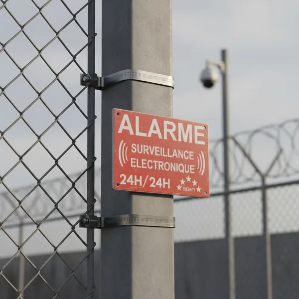 Panneau alarme surveillance électronique – Site protégé, sécurité