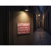 Panneau bâtiment sous surveillance caméra vidéo 24h/24