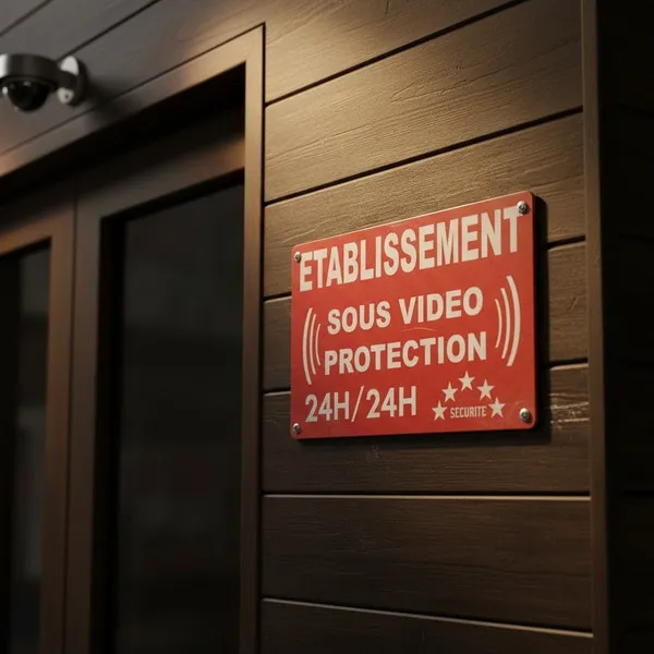 Panneau vidéo surveillance 24h/24 – Signalétique vidéo protection