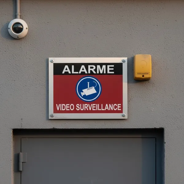 Panneau Vidéo Surveillance & Alarme | Signalétique Sécurité