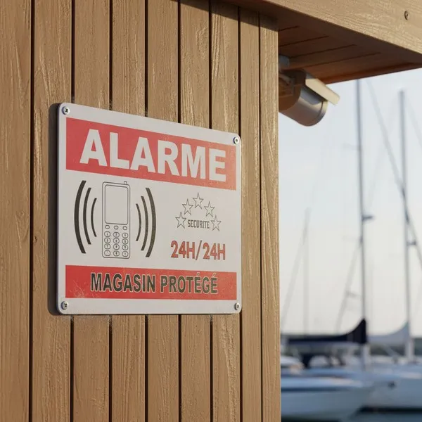 Panneau Alarme magasin protégé – Panneau vidéo surveillance