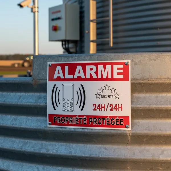 Panneau propriété protégée – Panneau vidéo surveillance