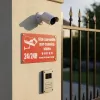 Panneau de sécurité Site protégé surveillance caméra vidéo