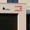 Propriété privée : Panneau site sécurisé sous surveillance vidéo