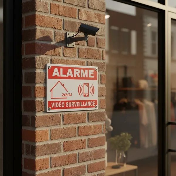 Panneau Vidéosurveillance & Alarme | Sécurité Propriété Privée