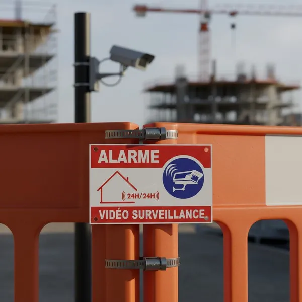 Panneau vidéo surveillance : Signalétique site sécurisé & dissuasion