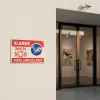 Panneau de signalétique site protégé par alarme et vidéo